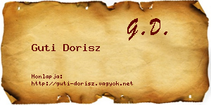 Guti Dorisz névjegykártya